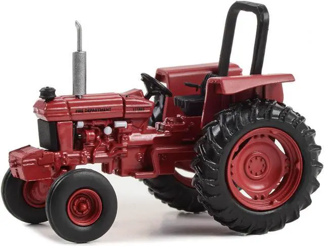 Alt view image 2 of 3 - 1985 Ford 5610 Tractor Red "Memphis, Tennessee Fire Department" "Down on the Farm" Series 1/64 Diecast Model by Greenlight