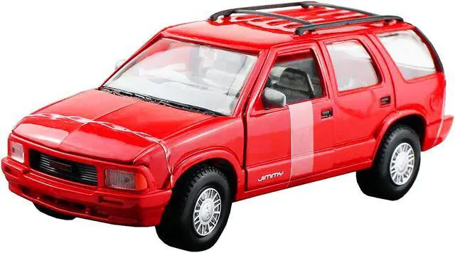 Alt view image 2 of 3 - 1994 GMC Jimmy with Roof Rack Red "Timeless Legends" Series 1/24 Diecast Model Car by Motormax