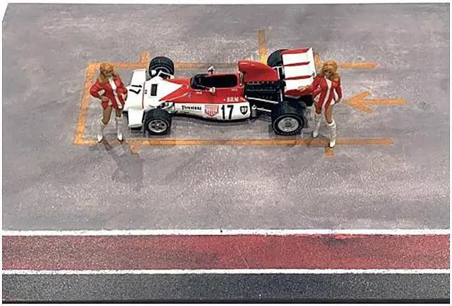Alt view image 3 of 6 - "Race Day" Two Diecast Figures Set #6 for 1/43 Scale Models by American Diorama