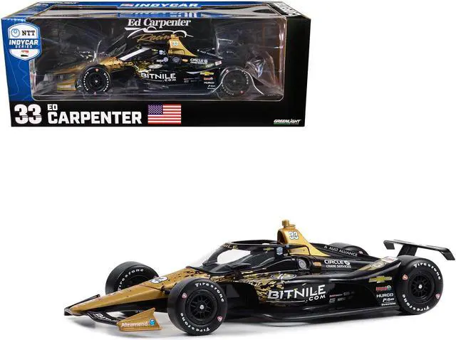 Main image of Dallara IndyCar #33 Ed Carpenter "Bitnile" Ed Carpenter Racing "NTT IndyCar Series" (2023) 1/18 Diecast Model Car by Greenlight