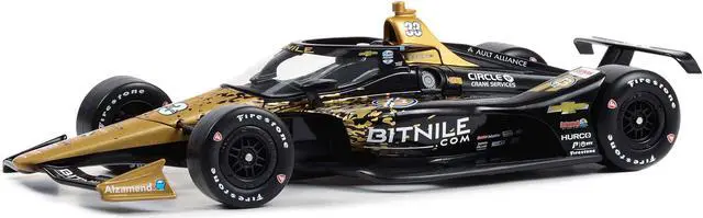 Alt view image 2 of 4 - Dallara IndyCar #33 Ed Carpenter "Bitnile" Ed Carpenter Racing "NTT IndyCar Series" (2023) 1/18 Diecast Model Car by Greenlight