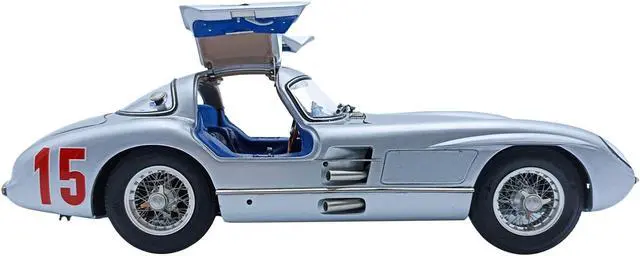 Alt view image 4 of 6 - Mercedes-Benz 300 SLR "Uhlenhaut Coupe" #15 Sweden GP (1955) Limited Edition to 1000 pieces 1/18 Diecast Model Car by CMC