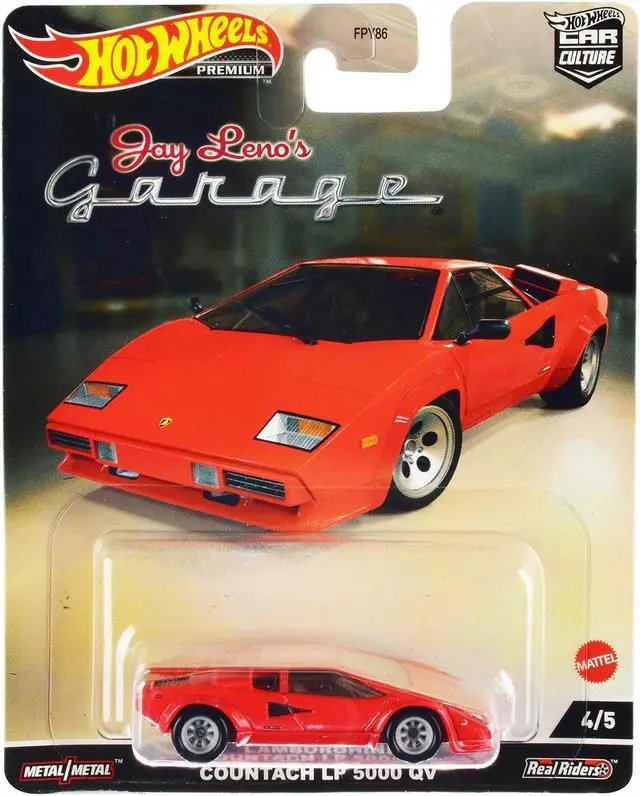 Main image of Lamborghini Countach LP 5000 QV Red "Jay Lenos Garage" Diecast Model Car by Hot Wheels