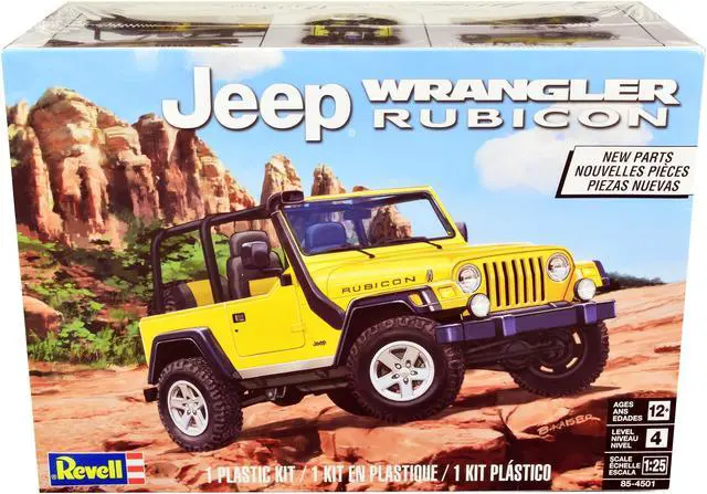 Main image of Level 4 Model Kit Jeep Wrangler Rubicon 1/25 Scale Model by Revell
