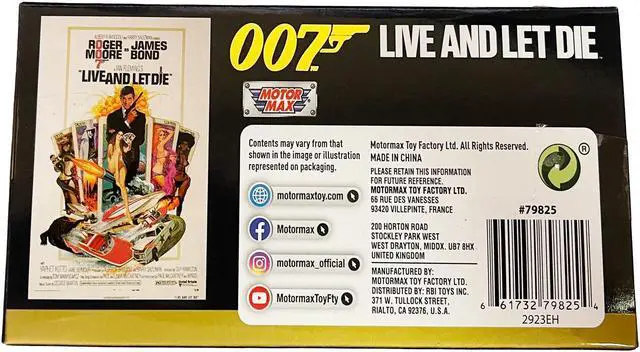 Alt view image 2 of 3 - Double Decker Bus "San Monique Transport" James Bond 007 "Live and Let Die" (1973) Movie w/Display Diecast Model by Motormax