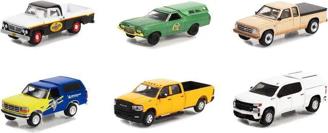 Alt view image 2 of 3 - "Blue Collar Collection" Set of 6 pieces Series 11 1/64 Diecast Model Cars by Greenlight