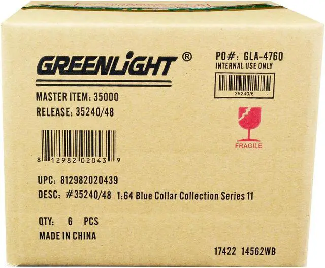 Alt view image 3 of 3 - "Blue Collar Collection" Set of 6 pieces Series 11 1/64 Diecast Model Cars by Greenlight
