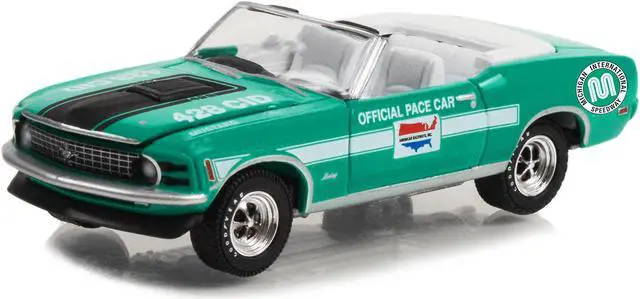 Alt view image 2 of 4 - 1970 Ford Mustang Mach 1 428 Cobra Jet Conv. "Michigan International Speedway Pace Car" 1/64 Diecast Model Car by Greenlight