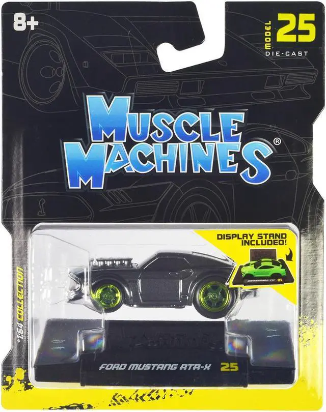 Alt view image 3 of 3 - Ford Mustang RTR-X Gray Metallic 1/64 Diecast Model Car by Muscle Machines