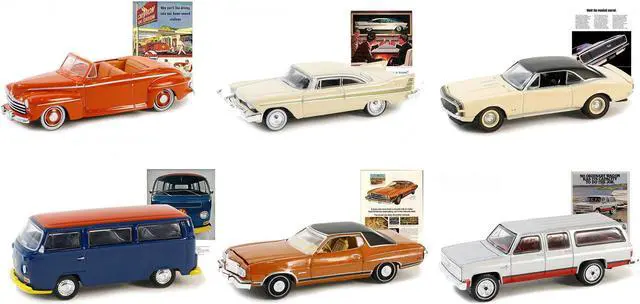 Alt view image 3 of 4 - "Vintage Ad Cars" Set of 6 pieces Series 10 1/64 Diecast Model Cars by Greenlight