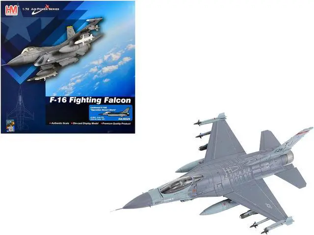 Main image of Lockheed F-16C Fighting Falcon Fighter Aircraft United States Air Force "Air Power Series" 1/72 Diecast Model by Hobby Master