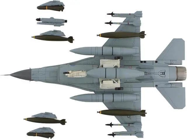 Alt view image 4 of 6 - Lockheed F-16C Fighting Falcon Fighter Aircraft United States Air Force "Air Power Series" 1/72 Diecast Model by Hobby Master