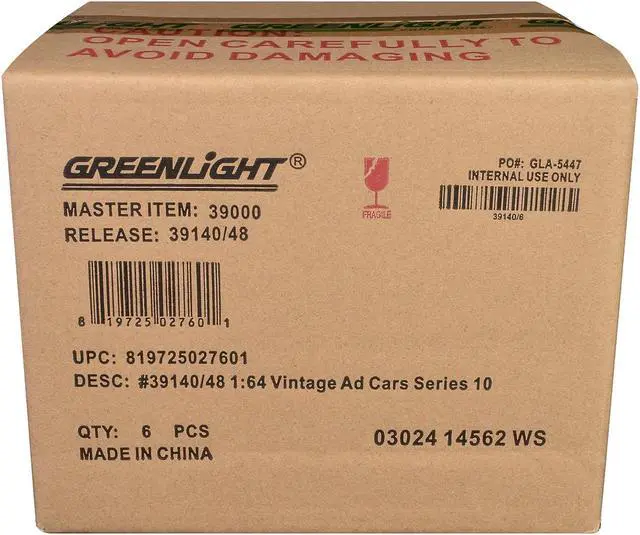 Alt view image 4 of 4 - "Vintage Ad Cars" Set of 6 pieces Series 10 1/64 Diecast Model Cars by Greenlight