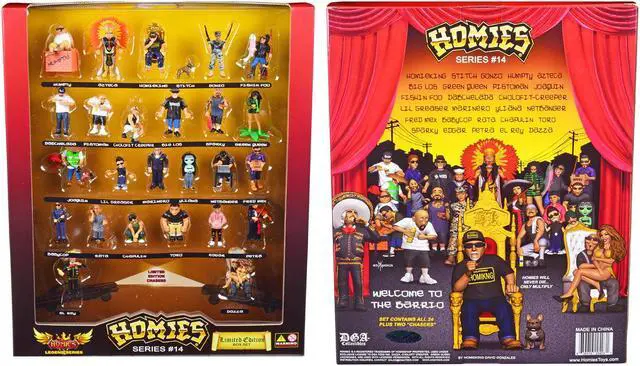 Alt view image 3 of 3 - "Homies" Set of 26 Figures "Homies Legend" Series 14 Limited Edition to 5000 pieces Worldwide by Homies