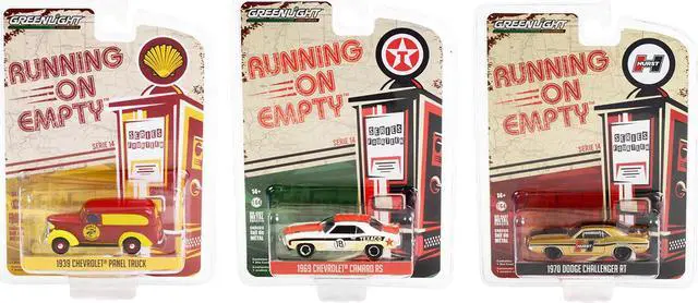 Alt view image 3 of 4 - "Running on Empty" 6 piece Set Series 14 1/64 Diecast Model Cars by Greenlight
