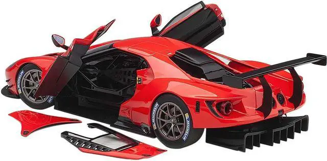 Alt view image 2 of 6 - Ford GT Le Mans Plain Color Version Red 1/18 Model Car by Autoart
