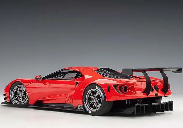 Alt view image 4 of 6 - Ford GT Le Mans Plain Color Version Red 1/18 Model Car by Autoart