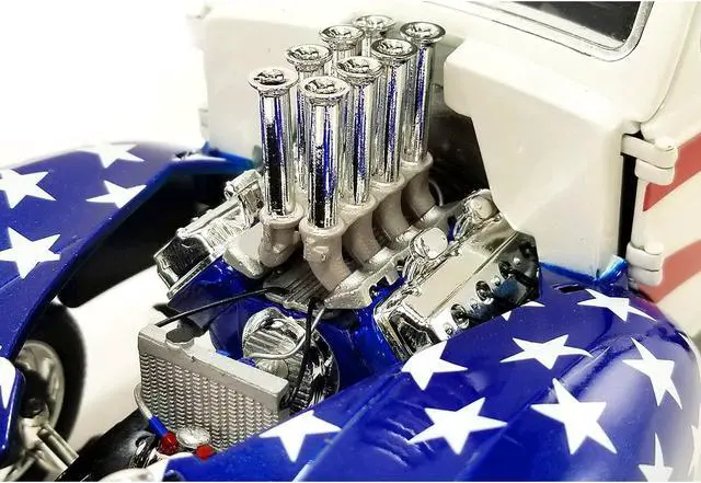 Alt view image 2 of 11 - 1940 Gasser "Patriot" American Flag Livery Limited Edition to 300 pieces Worldwide 1/18 Diecast Model Car by ACME