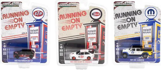 Alt view image 4 of 4 - "Running on Empty" 6 piece Set Series 14 1/64 Diecast Model Cars by Greenlight