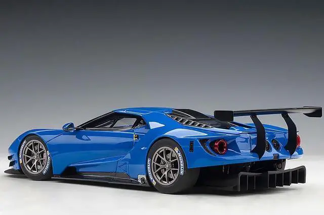 Alt view image 4 of 6 - Ford GT Le Mans Plain Color Version Blue 1/18 Model Car by Autoart