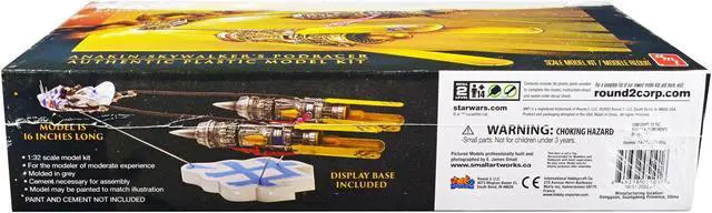 Alt view image 2 of 8 - Skill 2 Model Kit Anakin Skywalker's Podracer "Star Wars Episode I: The Phantom Menace" 1/32 Scale Model by AMT