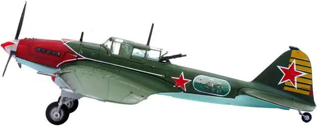 Alt view image 2 of 5 - Ilyushin IL-2M3 Sturmovik Aircraft Green Soviet Air Force 1/72 Diecast Model Airplane by Legion