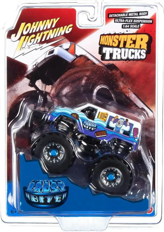 Main image of "Frost Bite" Monster Truck "I Scream, You Scream" with Black Wheels 1/64 Diecast Model by Johnny Lightning