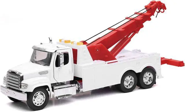 Alt view image 2 of 3 - Freightliner 114SD Tow Truck White and Red "Long Haul Trucker" Series 1/32 Diecast Model by New Ray