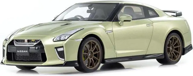 Main image of Nissan GT-R Premium Edition T-Spec RHD (Right Hand Drive) Millenium Jade Green Metallic 1/18 Model Car by Kyosho