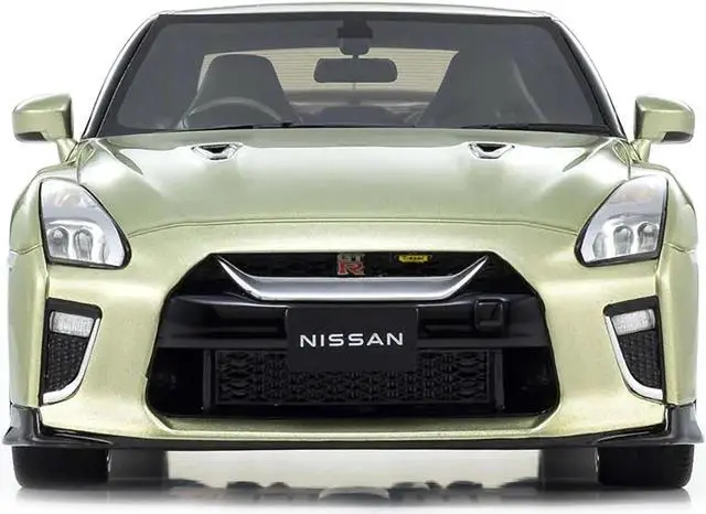 Alt view image 4 of 6 - Nissan GT-R Premium Edition T-Spec RHD (Right Hand Drive) Millenium Jade Green Metallic 1/18 Model Car by Kyosho