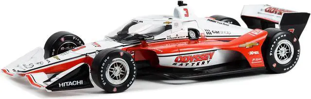 Alt view image 2 of 5 - Dallara IndyCar #3 McLaughlin "Odyssey Battery" Team Penske (Road Course Configuration) 1/18 Diecast Model Car by Greenlight