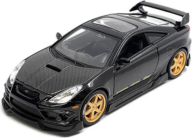Alt view image 2 of 3 - Toyota Celica GT-S Black with Carbon Hood and Sunroof "Maisto Design Tokyo Mod" Series 1/24 Diecast Model Car by Maisto
