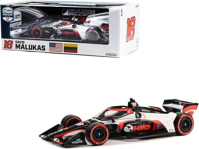 Main image of Dallara IndyCar #18 David Malukas "HMD Trucking" Dale Coyne Racing with HMD Motorsports 1/18 Diecast Model Car by Greenlight
