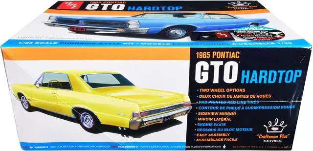 Alt view image 2 of 8 - Skill 2 Model Kit 1965 Pontiac GTO Hardtop "Craftsman Plus" Series 1/25 Scale Model by AMT