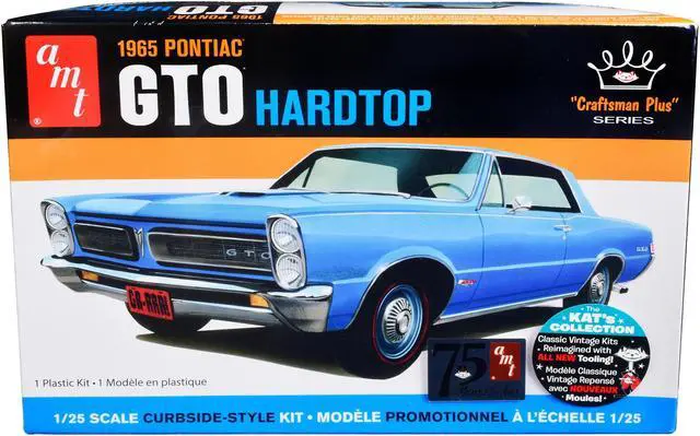 Main image of Skill 2 Model Kit 1965 Pontiac GTO Hardtop "Craftsman Plus" Series 1/25 Scale Model by AMT