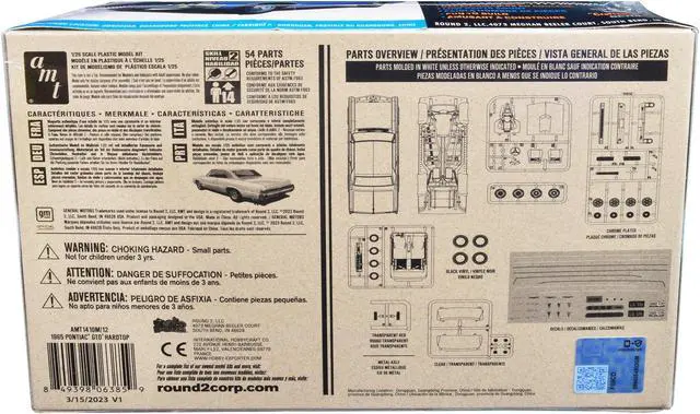 Alt view image 4 of 8 - Skill 2 Model Kit 1965 Pontiac GTO Hardtop "Craftsman Plus" Series 1/25 Scale Model by AMT