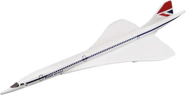 Alt view image 2 of 3 - BAe/Aerospatiale Concorde Commercial Aircraft "British Airways" White "Flyin Aces" Series Diecast Model by Corgi