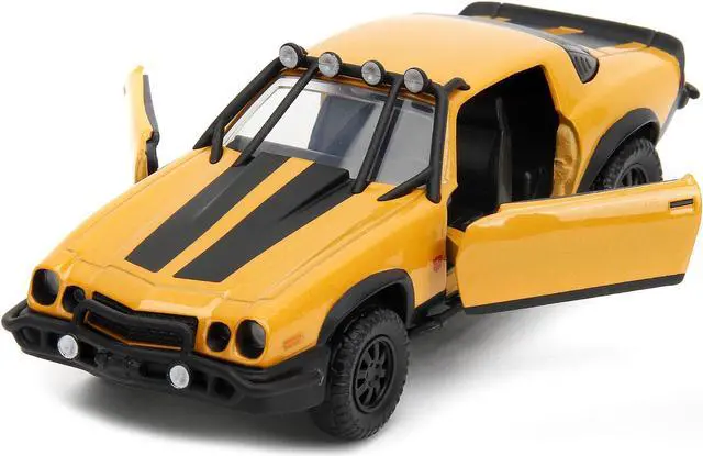 Alt view image 2 of 10 - 1977 Chevrolet Camaro Off-Road Version Yellow Metallic w/Black Stripes "Transformers" (2023) 1/32 Diecast Model Car by Jada