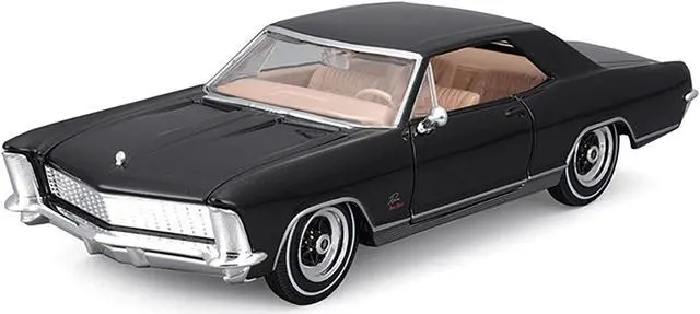 Alt view image 2 of 3 - 1965 Buick Riviera Gran Sport Black Metallic "Special Edition" Series 1/26 Die Cast Model Car by Maisto