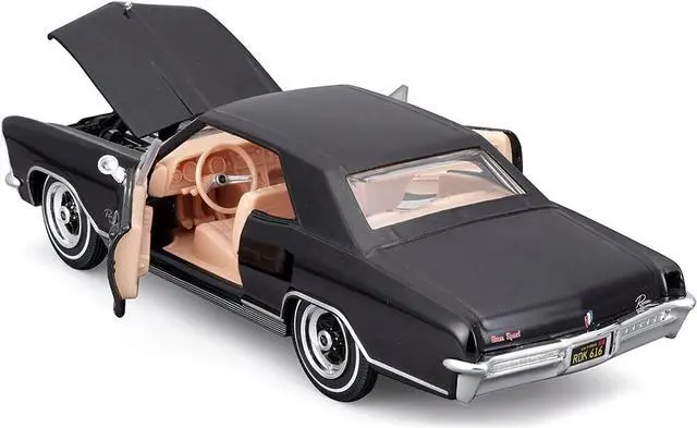 Alt view image 3 of 3 - 1965 Buick Riviera Gran Sport Black Metallic "Special Edition" Series 1/26 Die Cast Model Car by Maisto