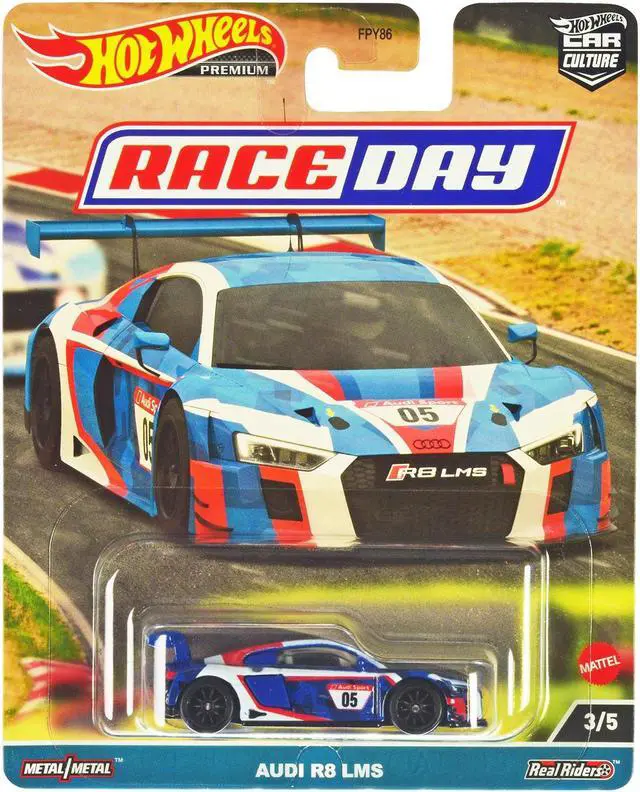 Alt view image 3 of 7 - "Race Day" 5 piece Set "Car Culture" Series Diecast Model Cars by Hot Wheels