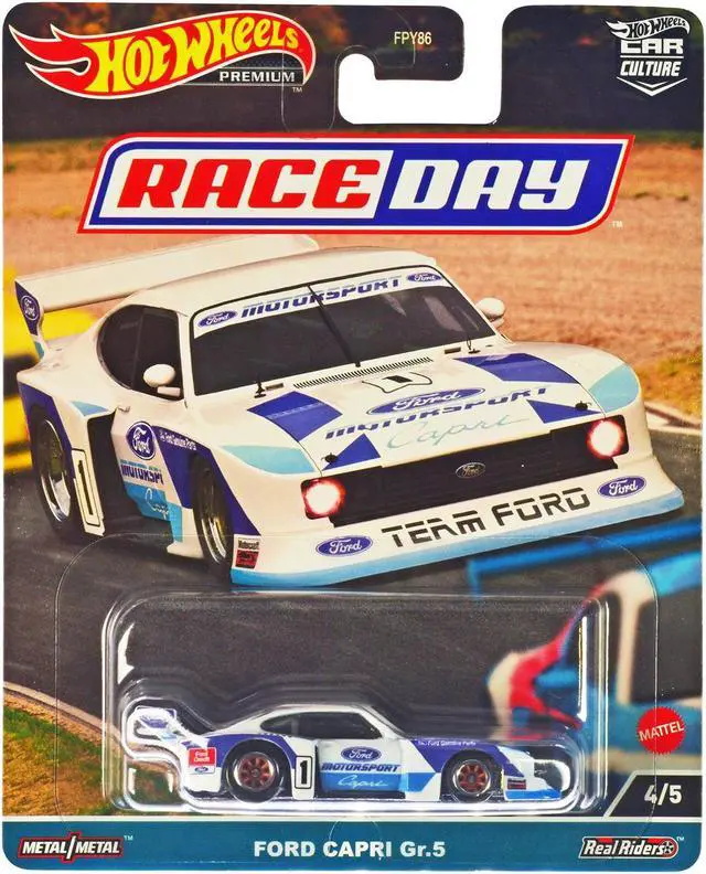 Alt view image 4 of 7 - "Race Day" 5 piece Set "Car Culture" Series Diecast Model Cars by Hot Wheels