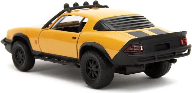 Alt view image 5 of 10 - 1977 Chevrolet Camaro Off-Road Version Yellow Metallic w/Black Stripes "Transformers" (2023) 1/32 Diecast Model Car by Jada