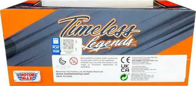 Alt view image 2 of 3 - 1978 Ford Bronco Custom Red and White "Timeless Legends" Series 1/24 Diecast Model Car by Motormax