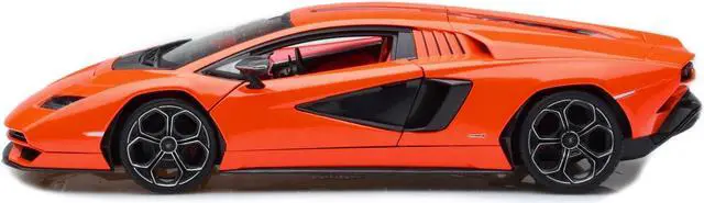Alt view image 3 of 3 - Lamborghini Countach LPI 800-4 Orange with Red Interior "Special Edition" 1/18 Diecast Model Car by Maisto