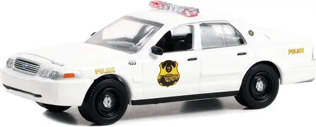 Alt view image 2 of 3 - 1998 Ford Crown Victoria Police Interceptor White "US Secret Service Police" Washington DC 1/64 Diecast Model Car by Greenlight
