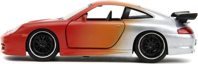 Alt view image 3 of 11 - Porsche 911 GT3 RS Matt Orange and Silver Metallic "Pink Slips" Series 1/32 Diecast Model Car by Jada