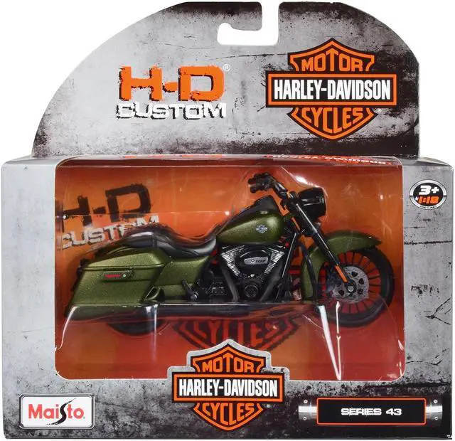 Alt view image 3 of 6 - Harley-Davidson Motorcycles 6 piece Set Series 43 1/18 Diecast Models by Maisto