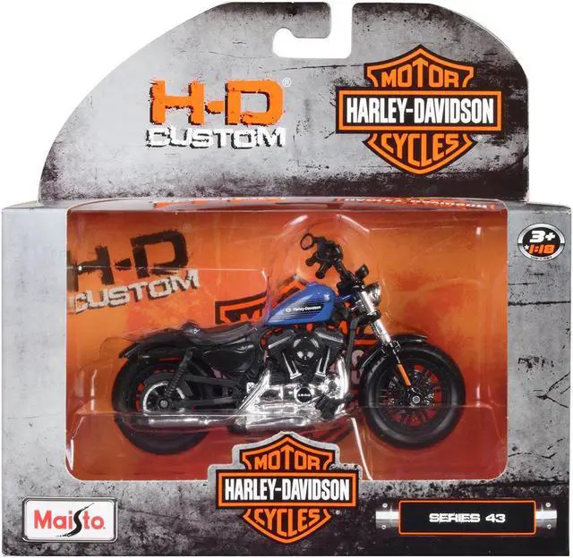 Alt view image 4 of 6 - Harley-Davidson Motorcycles 6 piece Set Series 43 1/18 Diecast Models by Maisto