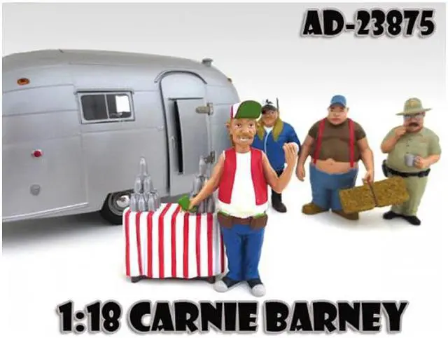 Main image of Carnie Barney "Trailer Park" Figure For 1:18 Diecast Model Cars by American Diorama